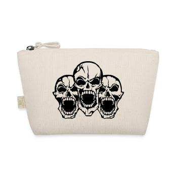 tete de mort groupe bouche ouverte skull - Trousse biologique - nature - Devant