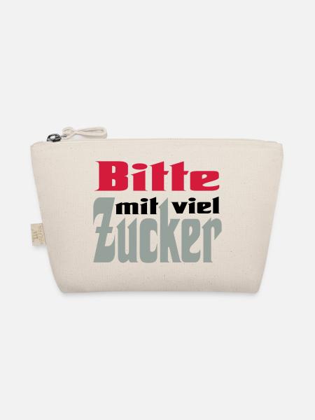 Bitte viel Zucker - Bio-Täschchen - Natur - Vorne