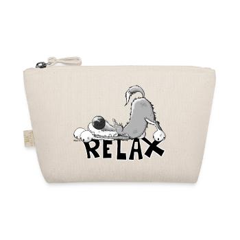Relax Wolf - Organic Pouch - nature - Front