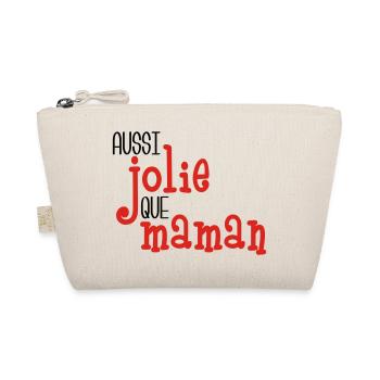 Aussi jolie que maman - Bio-Täschchen - Natur - Vorne