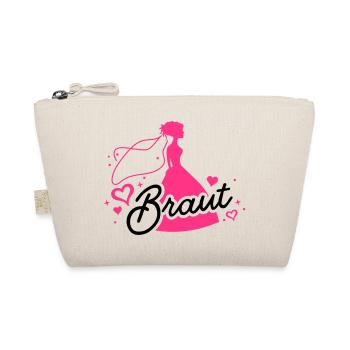 braut hochzeit - Bio-Täschchen - Natur - Vorne