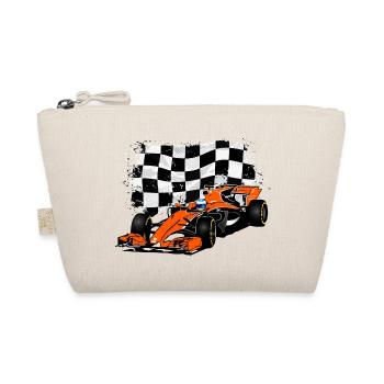 Racecar - Rennauto - Racing Flag - Bio-Täschchen - Natur - Vorne