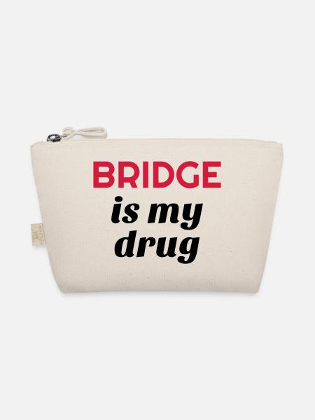 Bridge Card game Kartenspiel Jeu de cartes - Organic Pouch - nature - Front