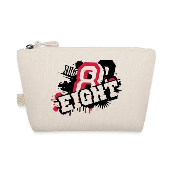 stylish number Eight graffiti in 3D - Organic Pouch - nature - Front