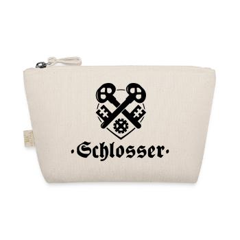 Schlosser, Zunftzeichen mit alter Schrift - Bio-Täschchen - Natur - Vorne
