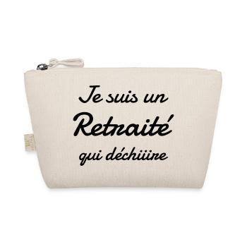 Retirement Retired Ruhestand Retraite Retraitée - Organic Pouch - nature - Front