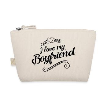 i love my boyfriend - Bio-Täschchen - Natur - Vorne