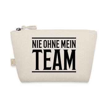 team nie ohne design - Bio-Täschchen - Natur - Vorne