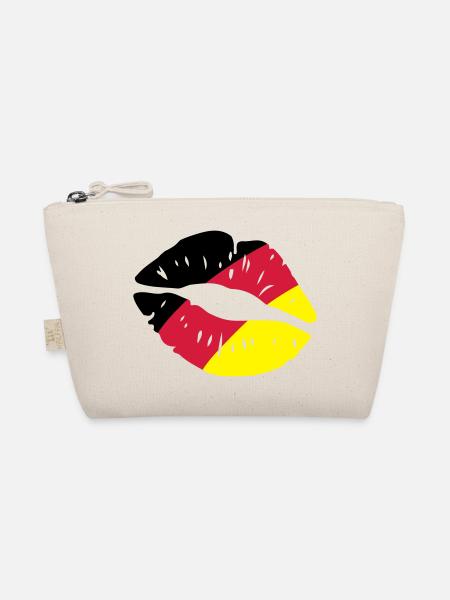 germany kiss lips - Bio-Täschchen - Natur - Vorne