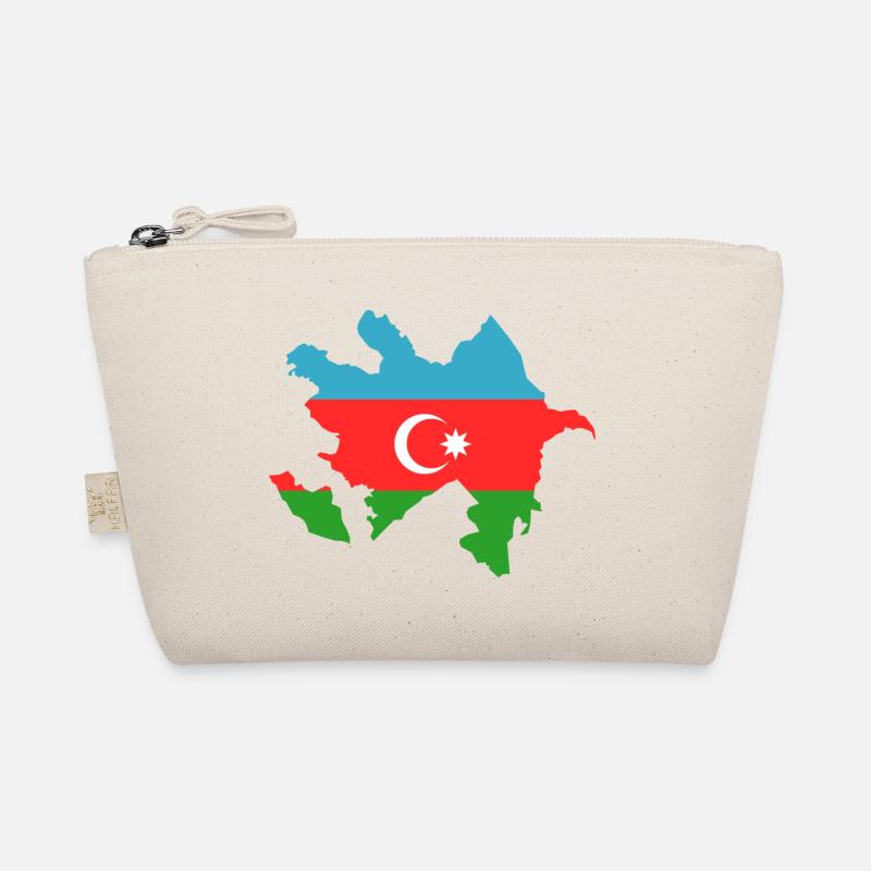 Aserbaidschan Landkarte Flagge - Bio-Täschchen - Natur