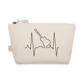 Guitar Print Design - Organic Pouch - nature - Front