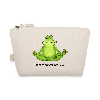 OM, Meditation, Frosch - Bio-Täschchen - Natur - Vorne
