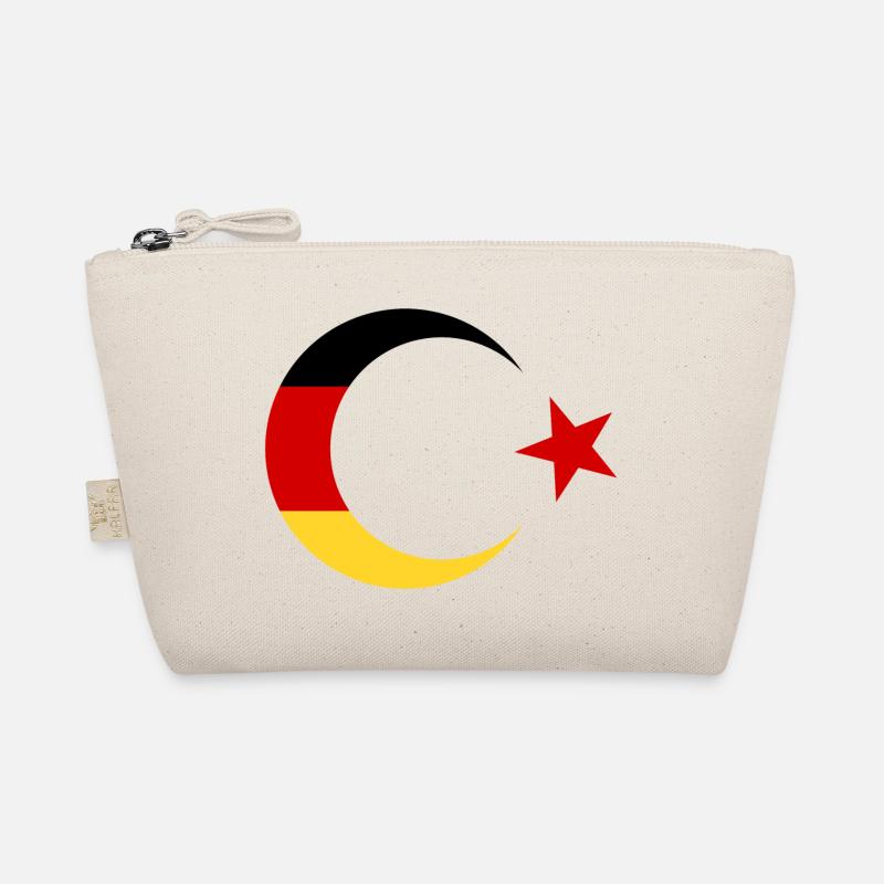 German and Turkish flag Organic Pouch