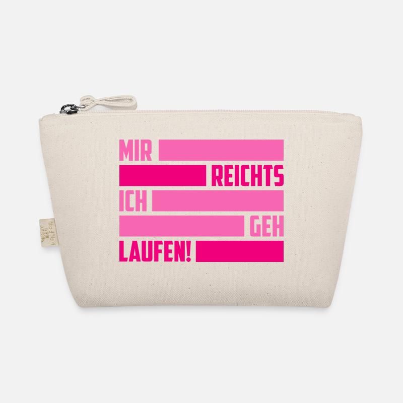Mir Reichts ich geh Laufen Rosa - Bio-Täschchen - Natur