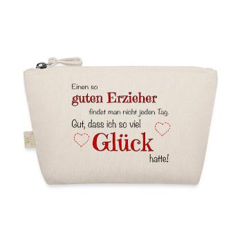 Guter Erzieher - viel Glück hatte! - Bio-Täschchen - Natur - Vorne