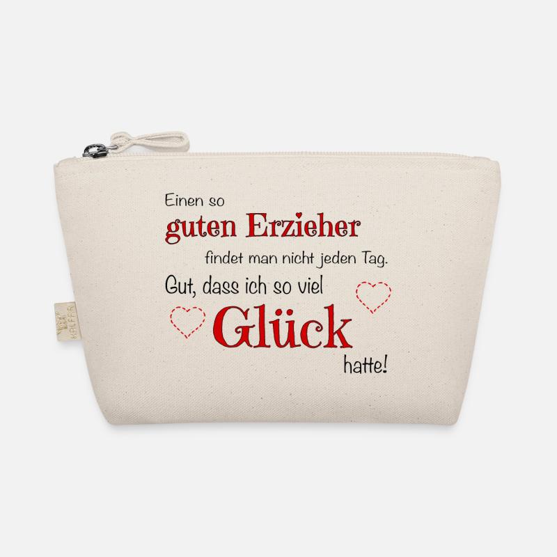 Guter Erzieher - viel Glück hatte! - Bio-Täschchen - Natur