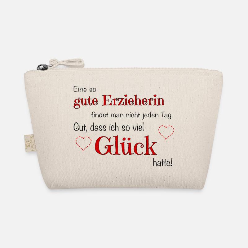 Gute Erzieherin - viel Glück hatte! - Bio-Täschchen - Natur