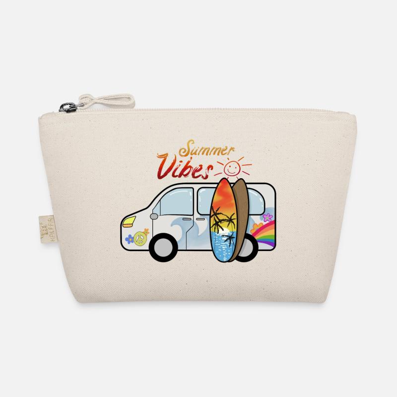 Camping bus avec planches de surf surfeurs vacances d'été Trousse biologique