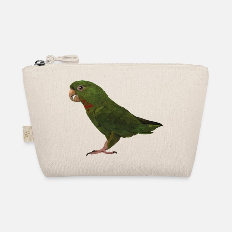 red-throated parakeet Organic Pouch