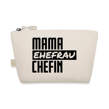 Mama Ehefrau Chefin Familie Kinder Mutter Geschenk - Bio-Täschchen - Natur - Vorne