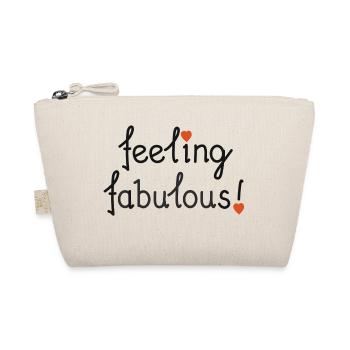 feeling fabulous! - Organic Pouch - nature - Front
