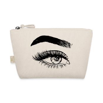 Eye left gift gift idea - Organic Pouch - nature - Front