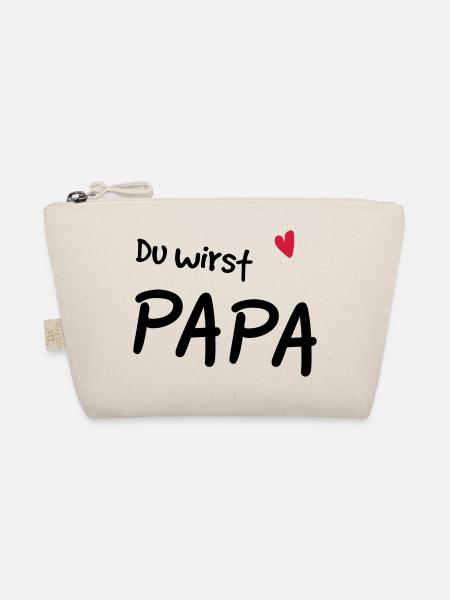 Du wirst Papa - Bio-Täschchen - Natur