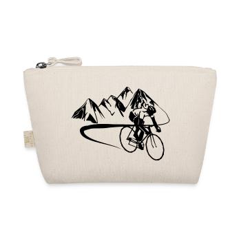 Cyclists in the mountains - Organic Pouch - nature - Front