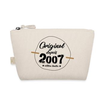 Ursprüngliches Geschenk für den 2007 geborenen Mann! - Bio-Täschchen - Natur - Vorne