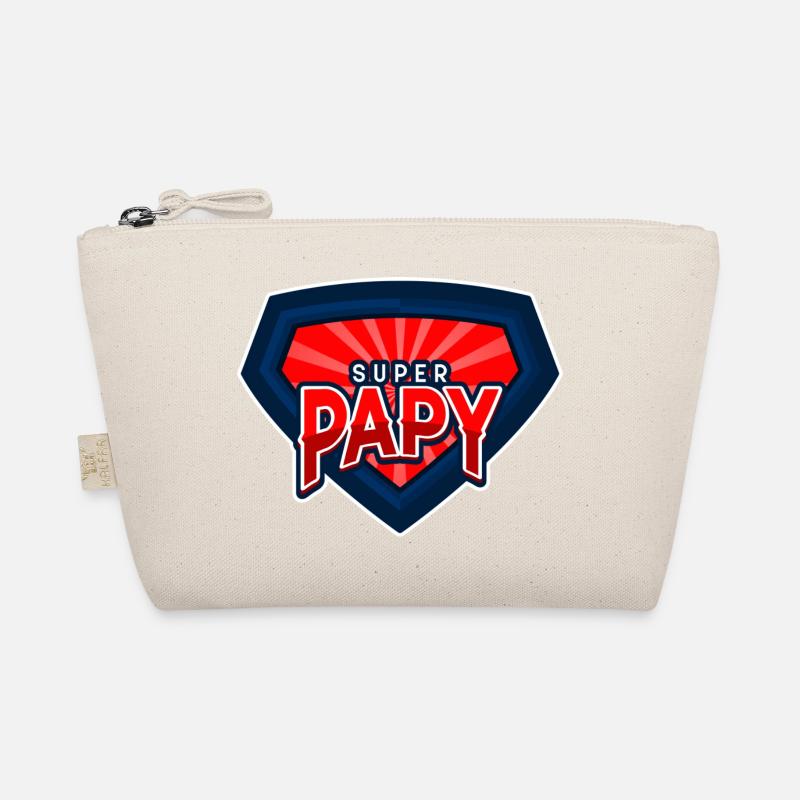 SUPER PAPY - logo super héros Trousse biologique