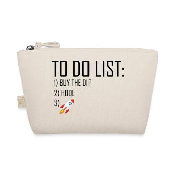 to do list buy the dip and hodl - Bio-Täschchen - Natur - Vorne