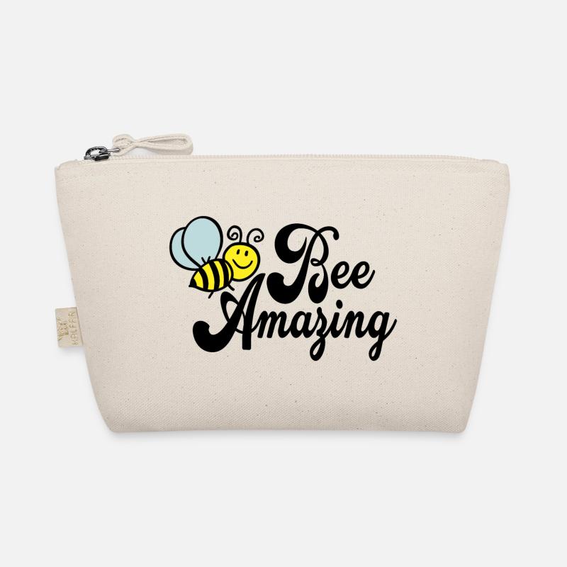 Bee Amazing Biene Tiere Imker Imkerei Geschenk - Bio-Täschchen - Natur