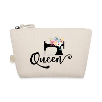 Sewing Queen / Sewing Machine / Sewing - Organic Pouch - nature - Front