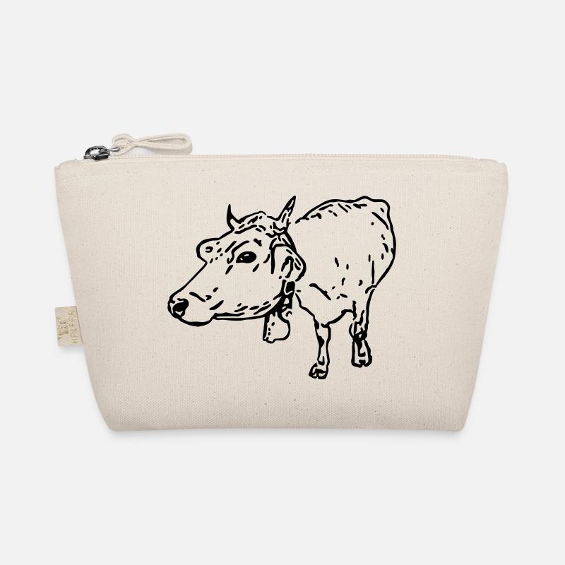 Braunvieh (1c, Milchkuh, Comicstil) Bio-Täschchen