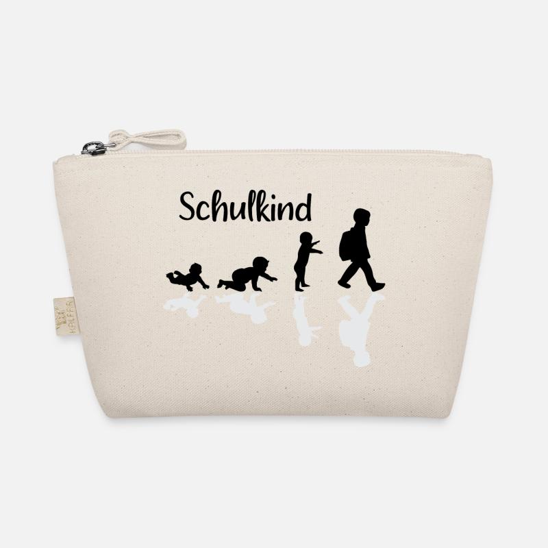 Schulkind Evolution Erstklässler Schule - Bio-Täschchen - Natur