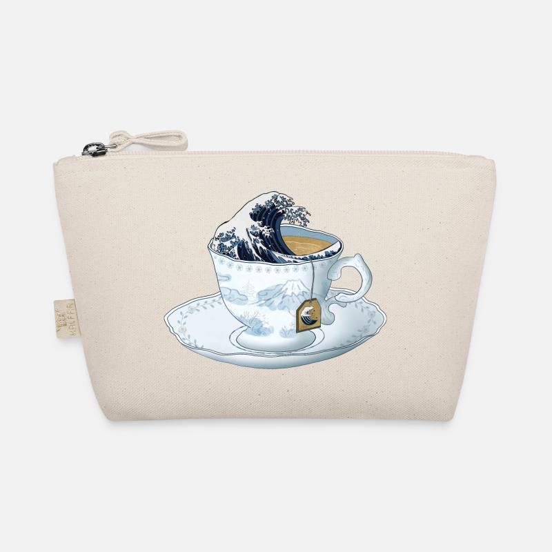 tea wave The Great Wave off Kanagawa Organic Pouch