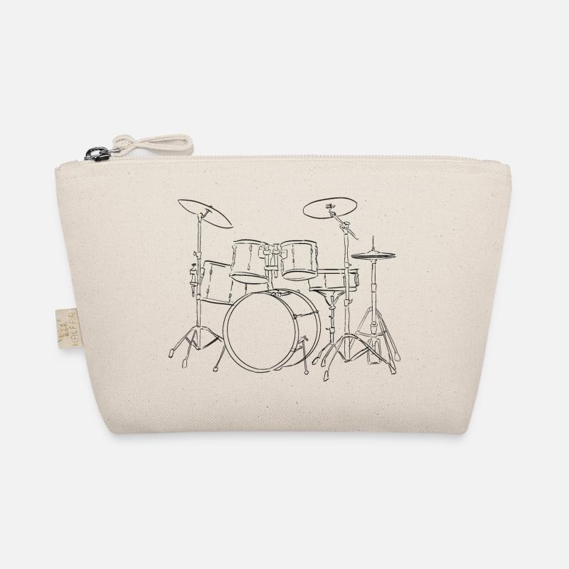 Hand-Drawn Drums Organic Pouch