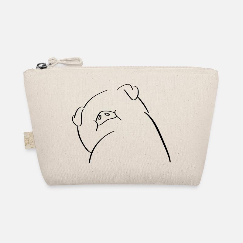 Pig Line Art - Minimaliste Trousse biologique