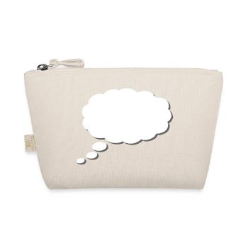 Thought Cloud, Thinkbubble. To personalize - Organic Pouch - nature - Front