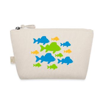 Bunte Fische Muster - Bio-Täschchen - Natur - Vorne