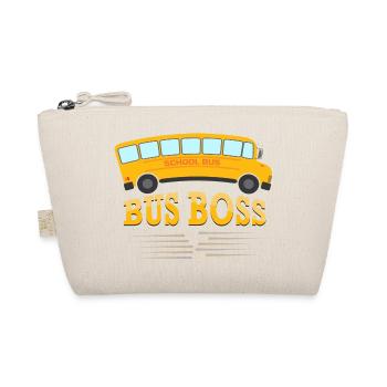 Bus Boss School Bus Driver Yellow Bus - Organic Pouch - nature - Front