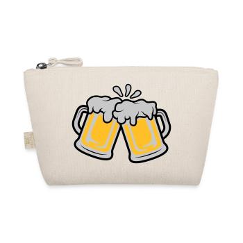 Bier Krüge anstoßen - Bio-Täschchen - Natur - Vorne
