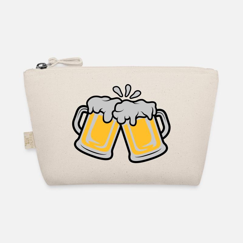 Bier Krüge anstoßen Bio-Täschchen