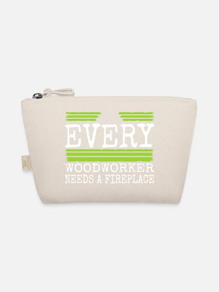 carpenter saw felling plumber hobbyists axes - Organic Pouch - nature - Front