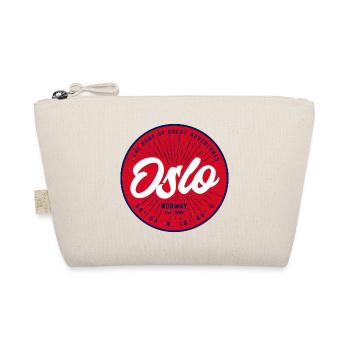 Oslo Vintage Stadtlogo Kreis - Bio-Täschchen - Natur - Vorne