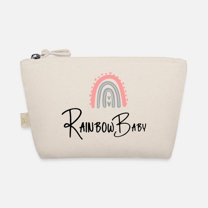 Rainbow Baby - Bio-Täschchen - Natur