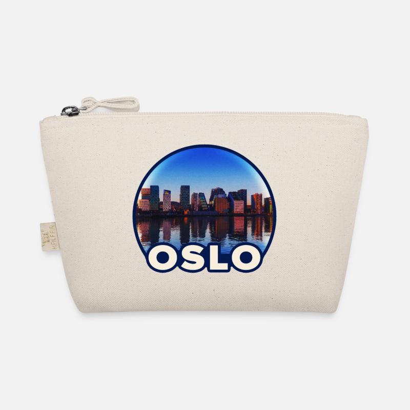 Oslo Skyline Reflektion Bio-Täschchen
