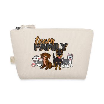 team family dog dog sport family values animal - Organic Pouch - nature - Front