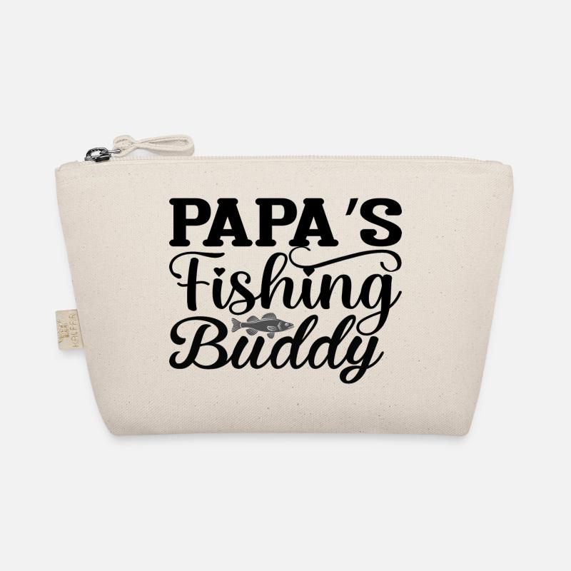 Papa´s Fishing Buddy - Bio-Täschchen - Natur