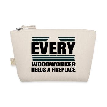 funny craftsmen design carpentry humor axes - Bio-Täschchen - Natur - Vorne